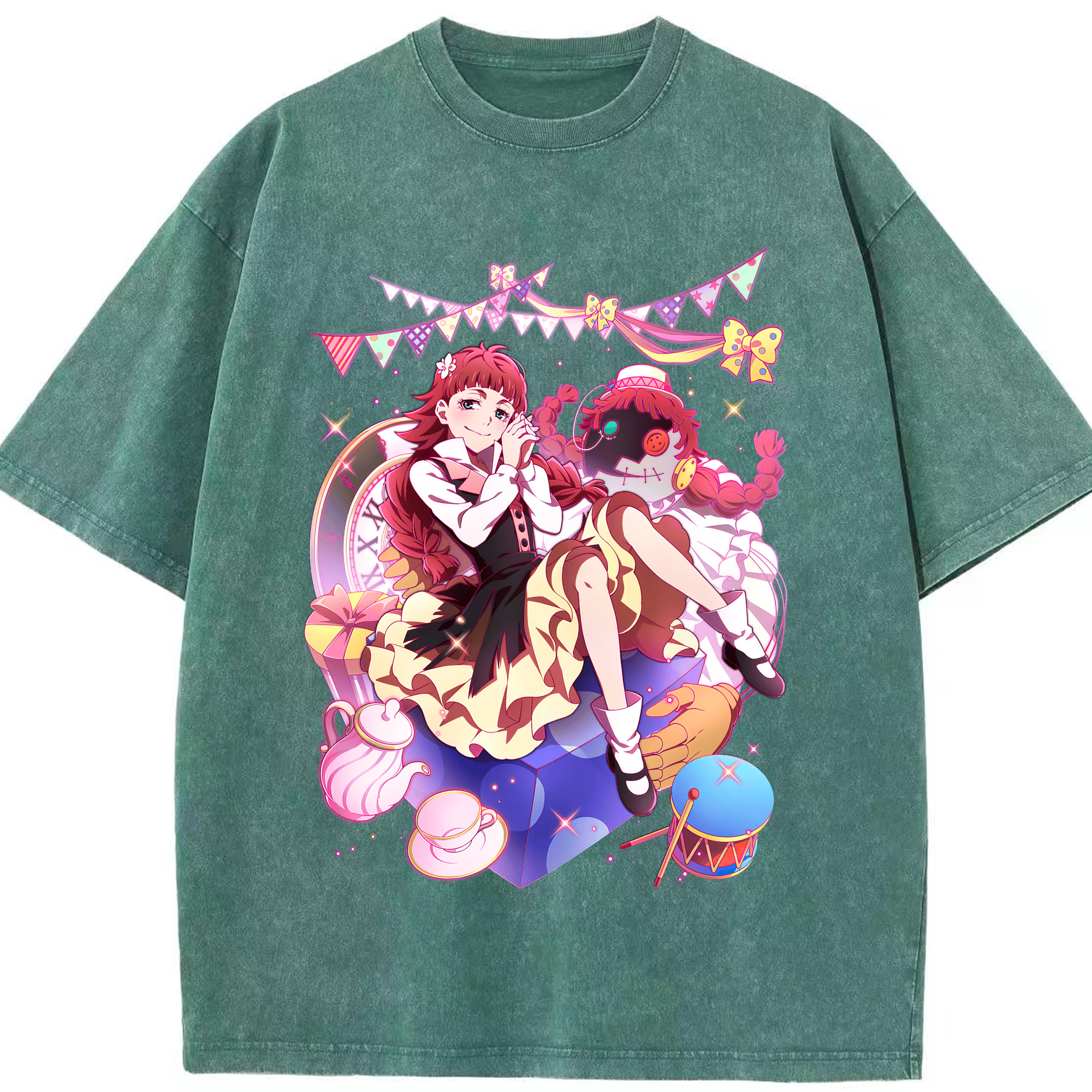 （画像用） 文豪ストレイドッグス Bungo Stray Dogs 綿100% ヴィンテージ風 半袖Tシャツ（フロントプリント）